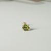 14K Peridot Birthstone Earrings_5.0mm