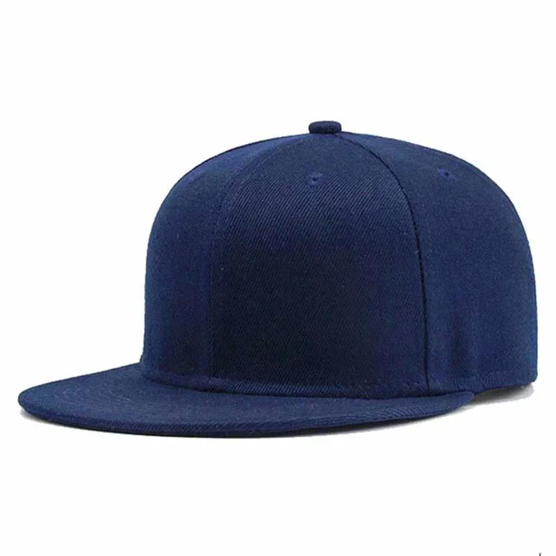 Новая однотонная регулируемая кепка-snapback Высокое качество для взрослых Хип-хоп Уличный городской стиль Бейсболка Мужская Женская Для активного отдыха на природе Бейсболка