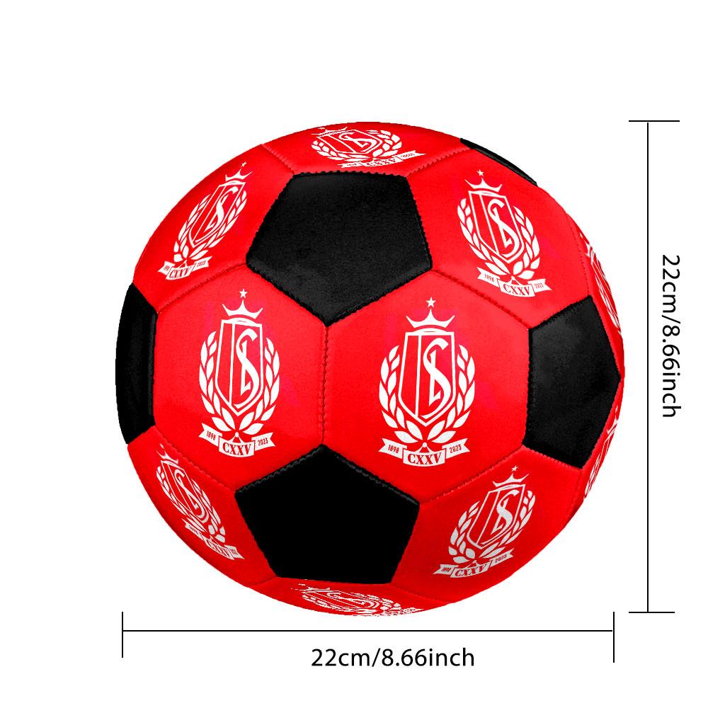 Standard Liege Soccer Ball Size 5 Colorful Machine Stitched PVC Competition Ready Durable High-Bounce