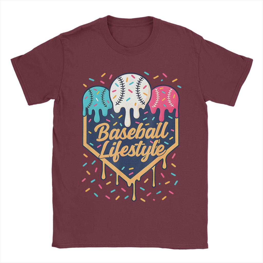 Baseball Life Style 101 Apparel Youth Drip Baseball TShirt Summer Fashion T Shirts Unisex Cotton O Neck Y2K Funny Tops