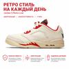 Air Jordan 5 Retro Low Китайский Новый год 2021 Кроссовки унисекс Кремовый Парус Чили-Красный DD2240-100