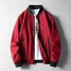 Fashion Trend Men's Solid Color Jackets  Loose Casual Zipper Long Sleeve All-match Coats Male Clothes