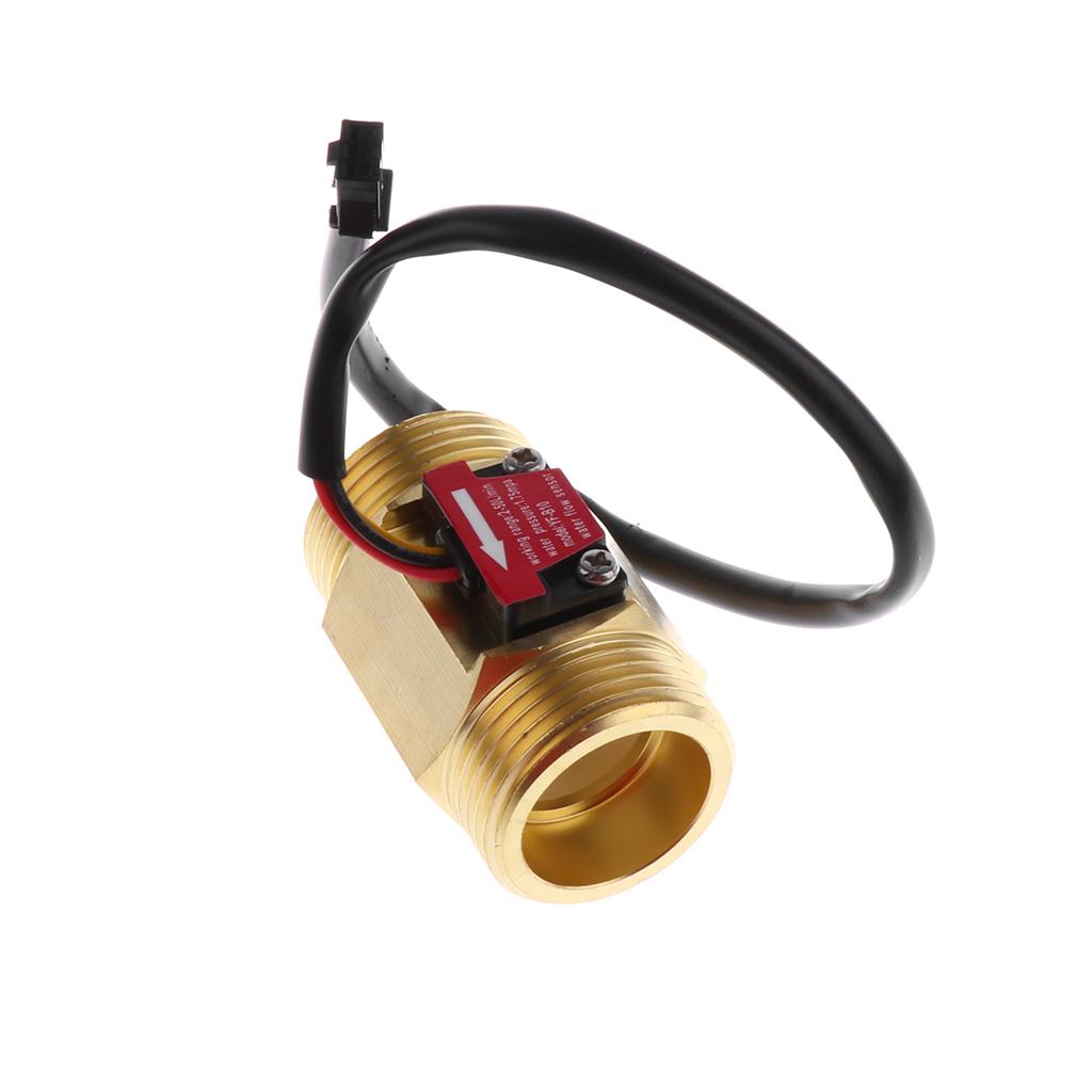G1'' Hall Effect Liquid Water Sensor Meter 50L/min Copper