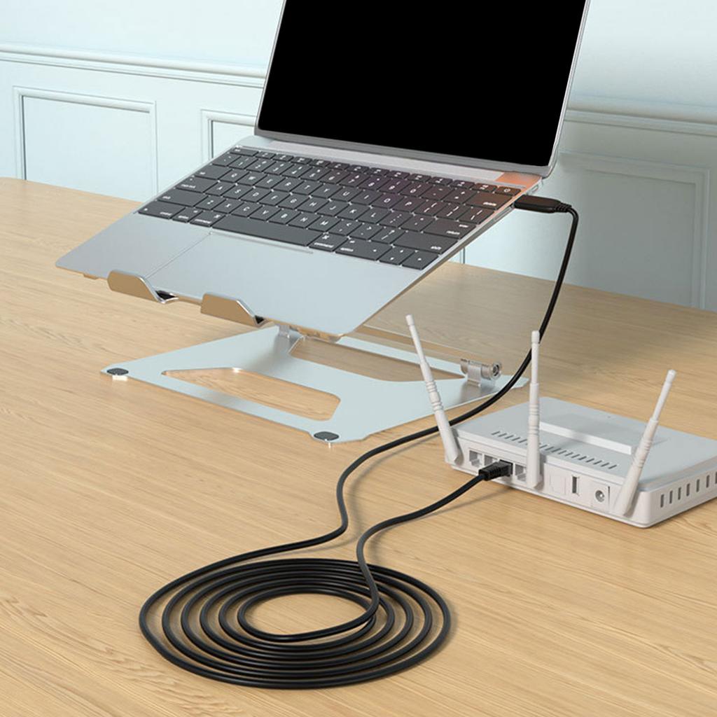 Высокоскоростной USB C к RJ45 Ethernet-кабель 1000 Мбит/с Для игр Стриминга Драйвер не требуется Компактный дизайн
