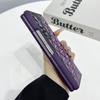 Ударопрочный блестящий чехол для Samsung Galaxy Z Fold3 Fold4 Fold5 Fold6 Pearl Droplets & Diamond Grid & Защита от падений военного уровня