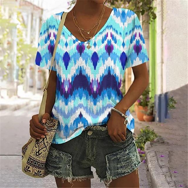 Футболка женская с градиентным пейзажем в крапинку, футболки для подростков, одежда унисекс, винтажная уличная одежда, повседневный стиль, модная уличная одежда