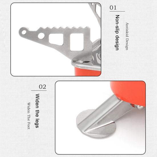 1 комплект, сильно совместимая горелка для плиты, противоскользящий кронштейн, недеформируемый уличный квадратный газовый инструмент для кемпинга, кулинария