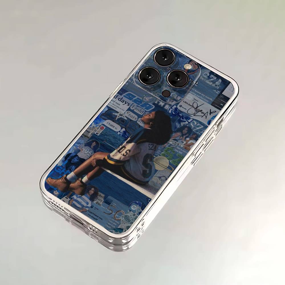 Чехол для телефона Singer S-SZA lana Для iPhone 16,15,14,13,12,11 Plus,Pro,Max,XR,XS,X,7,8 SE,Mini Прозрачный Силиконовый Мягкий