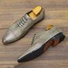 High-End Pointed Oxford Shoes Men'S Business Shoes Comfortable Classic British Leather Shoes Retro Polished Dress Shoes
