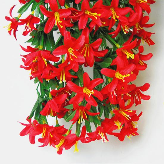 2шт искусственный маленький цветок лилии из ротанга свадебный дом настенное украшение