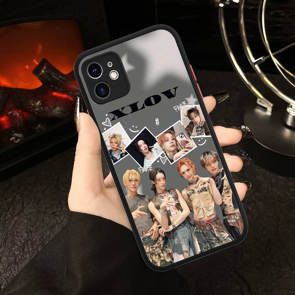 Kpop Group XLov Matte Protective Case For IPhone 16 15 14 13 12 11 Pro Max X XS MAX Protection Case