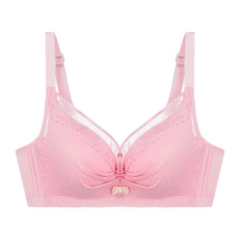 Сбор поддержки без стального кольца Тонкая чашка Нижнее белье Женское кружево Сексуальная дышащая коллекция груди для регулировки типа бюстгальтера для девочек-подростков