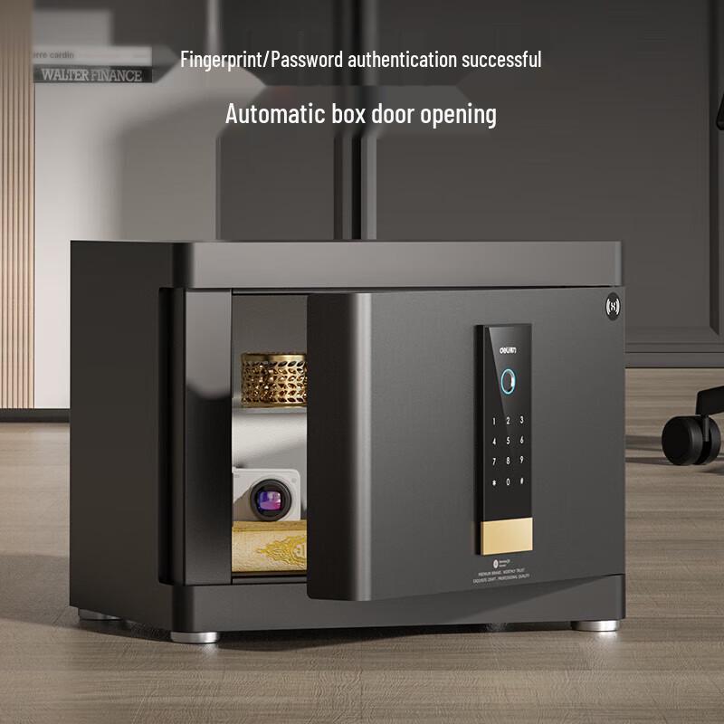 Deli 4111C Fingerprint & Password Security Safe Box