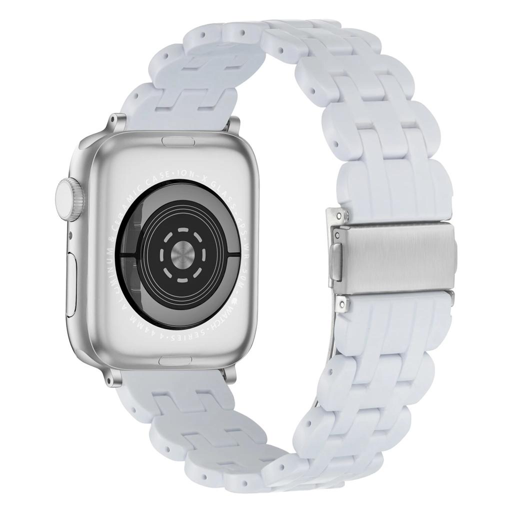 Ремешок из смолы для Apple Watch Band 44 мм, 49 мм, 40 мм, 42 мм, 41 мм, 45 мм, 38 мм, женский браслет IWatch Series 9, 8, 7, 6 SE 5, 4 Ultra2, ремни Correa