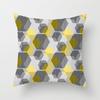 Новая желтая наволочка с геометрическим рисунком и индивидуальным домашним диваном, чехол для подушки
