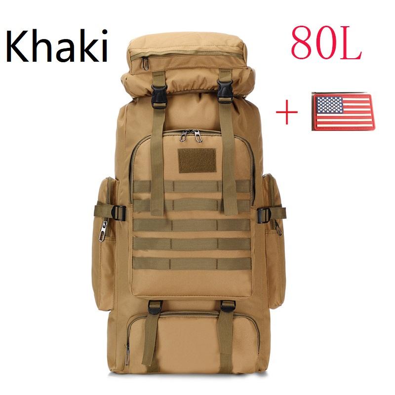 80L/100L Альпинистская сумка Climb Bag Tactical Backpacks Большой рюкзак для походов на открытом воздухе Кемпинг Дорожные сумки