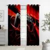 Children's Favorite Games Electronic Controller Curtains, 2 Panel Game Handle Curtains, Bedroom Decor, Boys and Girls Room