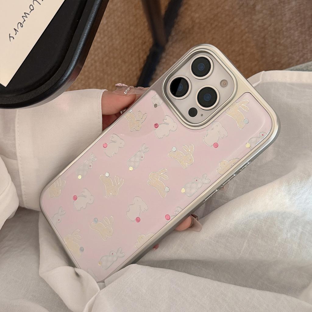 Чехол для мобильного телефона Gilded Apple 16pro Max Iphone Цвет Горошек Кролик 15 Милый 14 Подходит для 13 Huawei P70