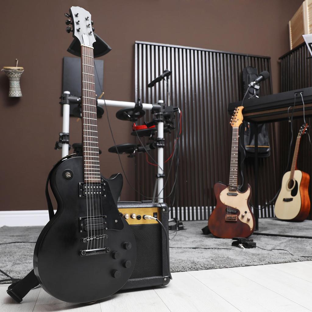 Uxcell Guitar Instrument Cable, 20 Feet 14" To 14" Straight Electric Guitar Jack Cable Wire for Guitar and Bass, Black