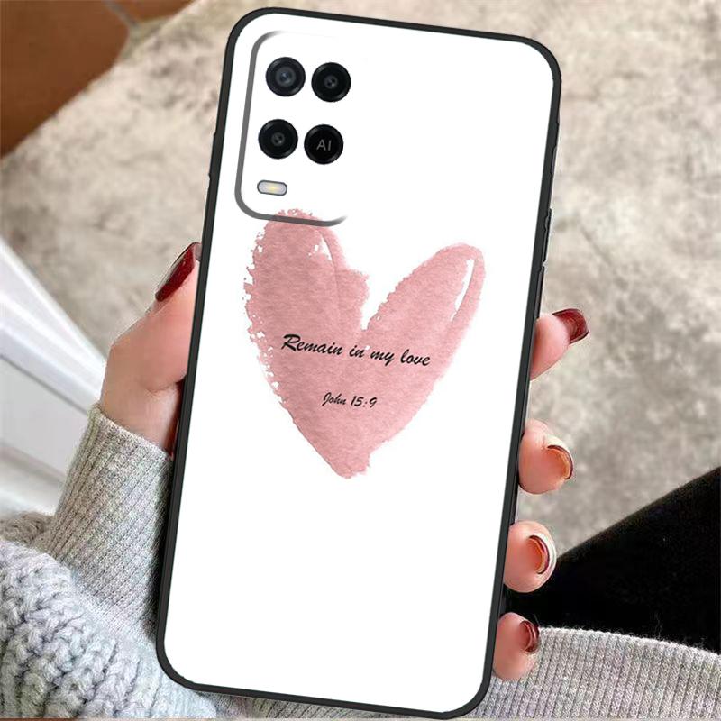 Христианский футляр для телефона For Oppo A60 A80 A40 A5 Pro A15 A16 A17 A57 A77 A94 A74 A54 A76 A96 A18 A38 A58 A78 A98