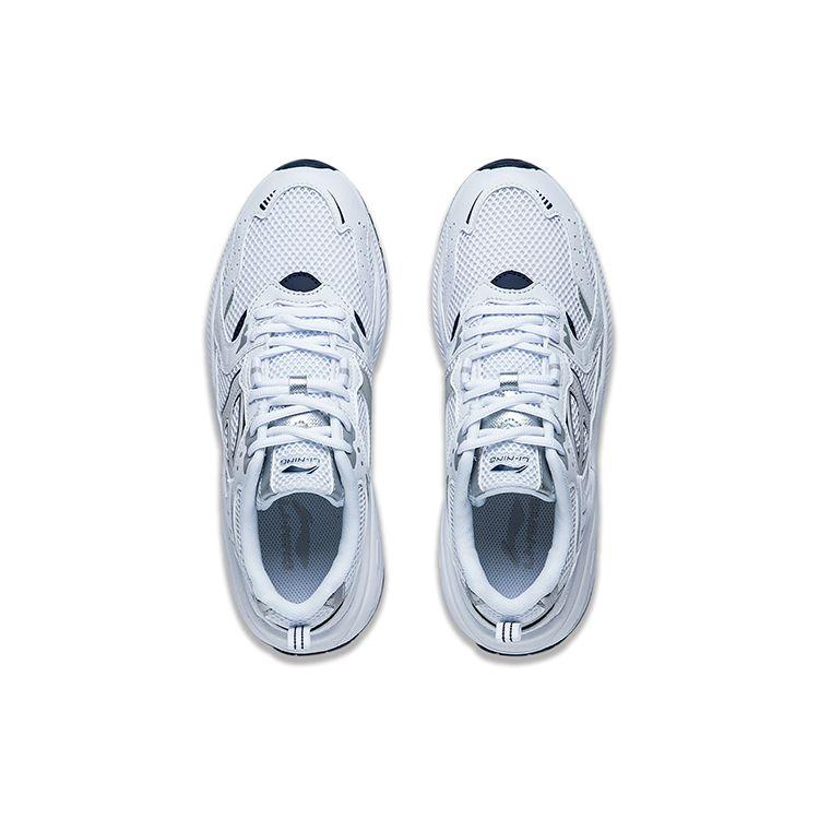 Li Ning 92 Cici Fabric Synthetic Leather Non-Slip Wear-Resistant Low-Top Sports Casual Shoes Women Sneaker Standard-White AGCT050-2