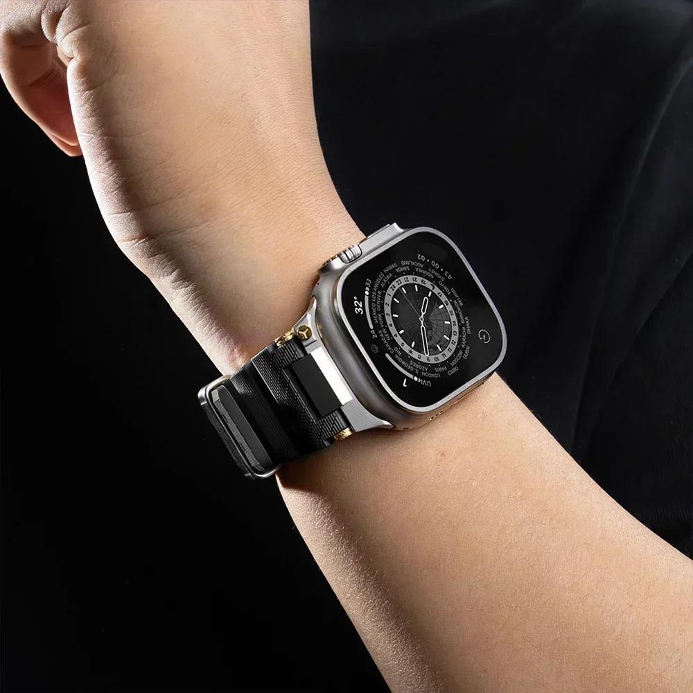 Силиконовый ремешок для часов Apple Watch Ultra 2 Ремешок 49 мм Спортивный браслет для Iwatch 10 46 мм 9 8 7 6 Se 5 44 мм 45 мм Ремешок на запястье