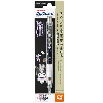 Zebra Механический карандаш DelGuard Sanrio Kuromi 50-летие Черный корпус 1 0,5 мм P-MA85-KU-BK1