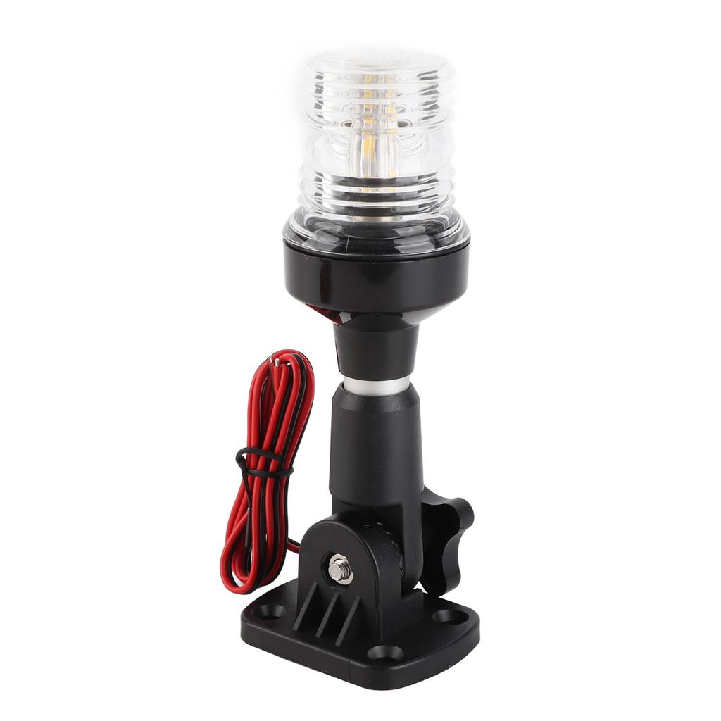 6-дюймовый складной якорный фонарь, всесторонний лодочный фонарь, 33 светодиода, видимость 3NM, водонепроницаемый IP66, морская лампа