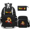 3Pcs/set Anime Dragon Ball Laptop Backpack Unisex Bagpack with Lunch Handbag for Girl Boy Teenager Schoolbag Men Women Leisure Bag Rucksack Mochila