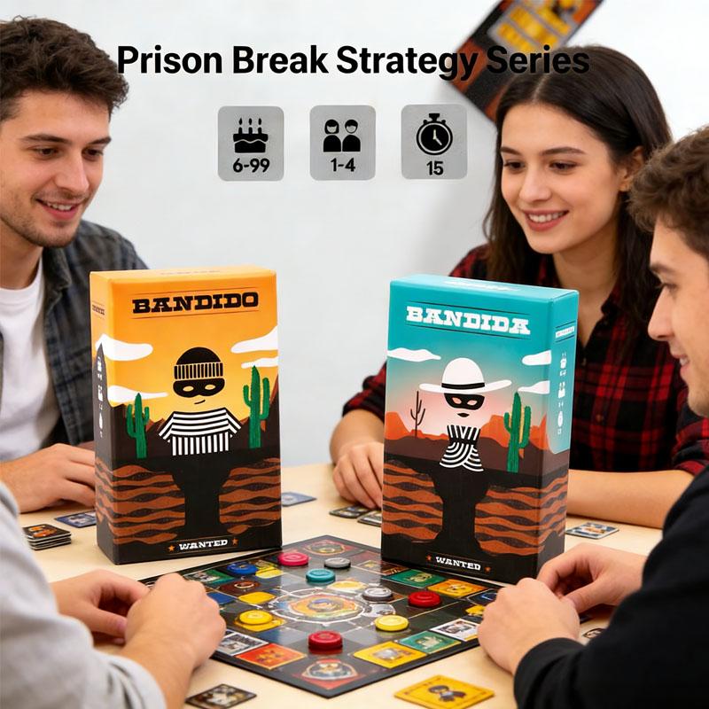 Family Party Game Bandido Bandida Puzzle Board Game For 1-4 Players 15Min Game Friends Party Fun Strategy Game