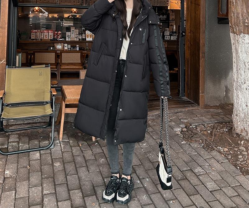 European and American style counter women's clothing winter new fashion trend design sense color matching thickened warm cotton jacket
