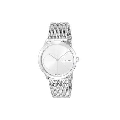 Часы Ck Quartz Серия Минимализм Кварцевый механизм Ремешок из нержавеющей стали Серебристый циферблат Унисекс часы K3M2212Z