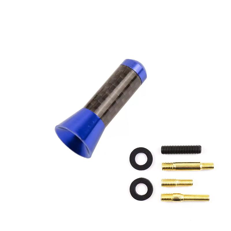 Абсолютно новая антенна из углеродного волокна, металлическая, короткая, с короткой мачтой, для стайлинга автомобилей, антенна на крышу, улучшенный сигнал для автомобильных аксессуаров Benz