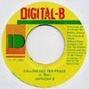 7inch Record ANTHONY B - Calling Out For Peace NONE Digital-B 1996 Jamaica Reggae, Ska & Dub Used