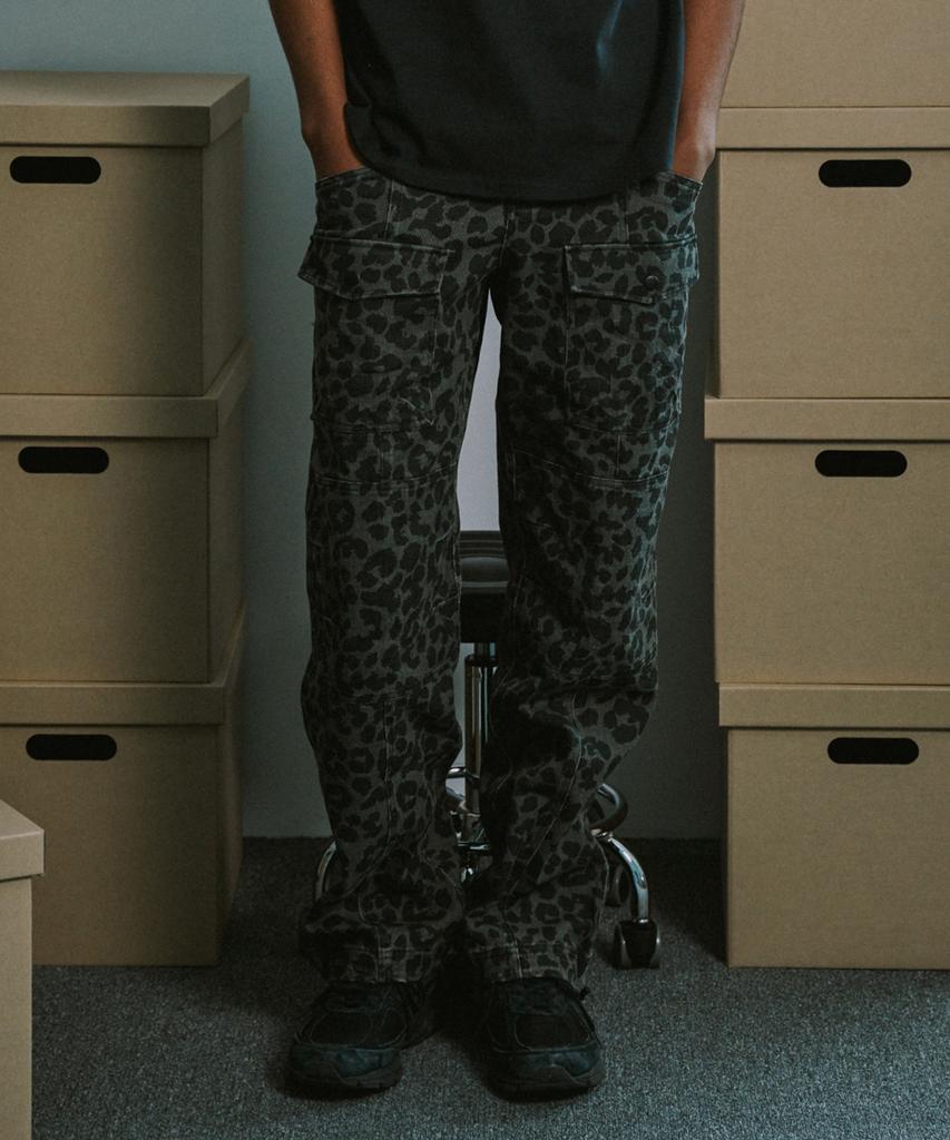 MAYOL Pocket Cargo Pants_Leopard