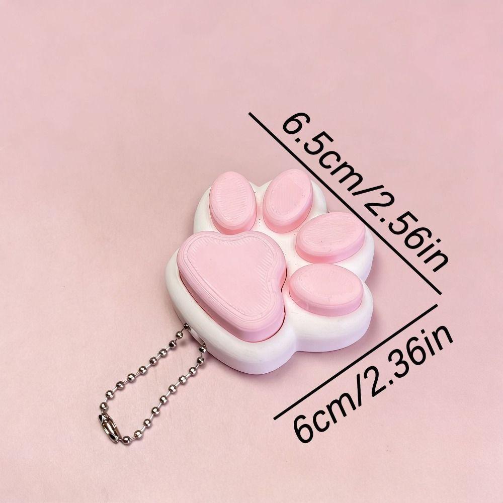 Relief Stress Cat Paw Press Toy Cat's Paw Shape Bag Charm Funny Pinch Toy Gift Giving