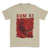 Футболка Skull Sum 41 для мужчин из чистого хлопка, повседневные футболки с круглым вырезом, футболки с коротким рукавом, подарок на день рождения