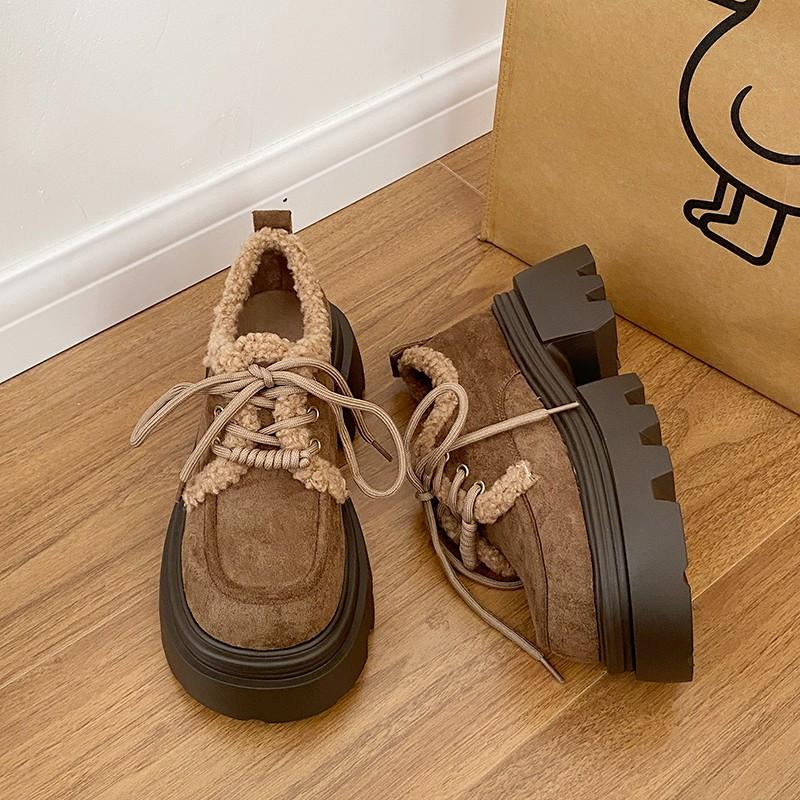 Модная женская обувь на толстом каблуке, осенняя новинка, с круглым носком, глубоким вырезом, передним ремешком, толстой подошвой, нескользящая, износостойкая, низкая обувь