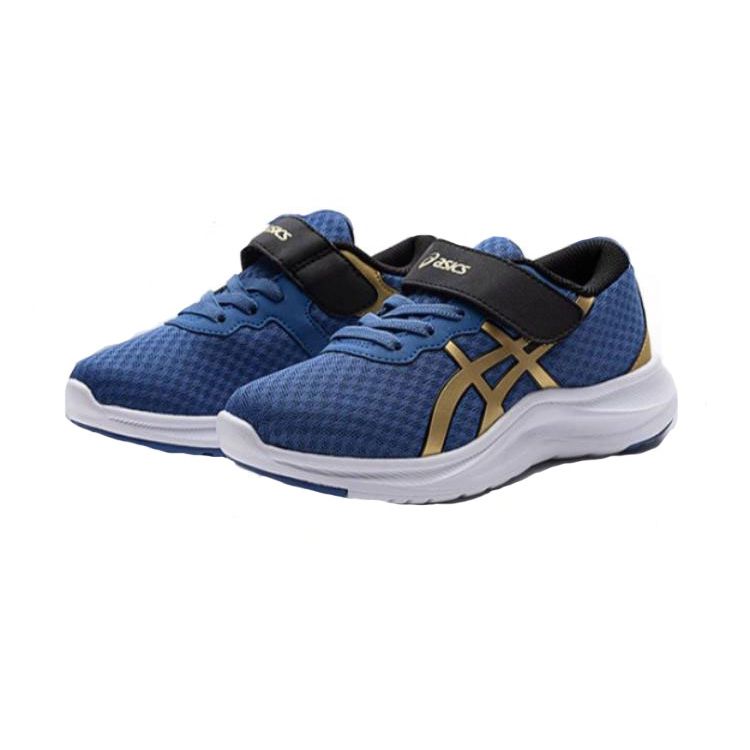 Asics Lazerbeam Mh Lightweight Outdoor Fitness Running Shoes Kids Sneakers Blue Gold 1154A153-402