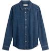 Vintage Classic Slim Fit Denim Shirt Men Shirts Denim-Blue J326026