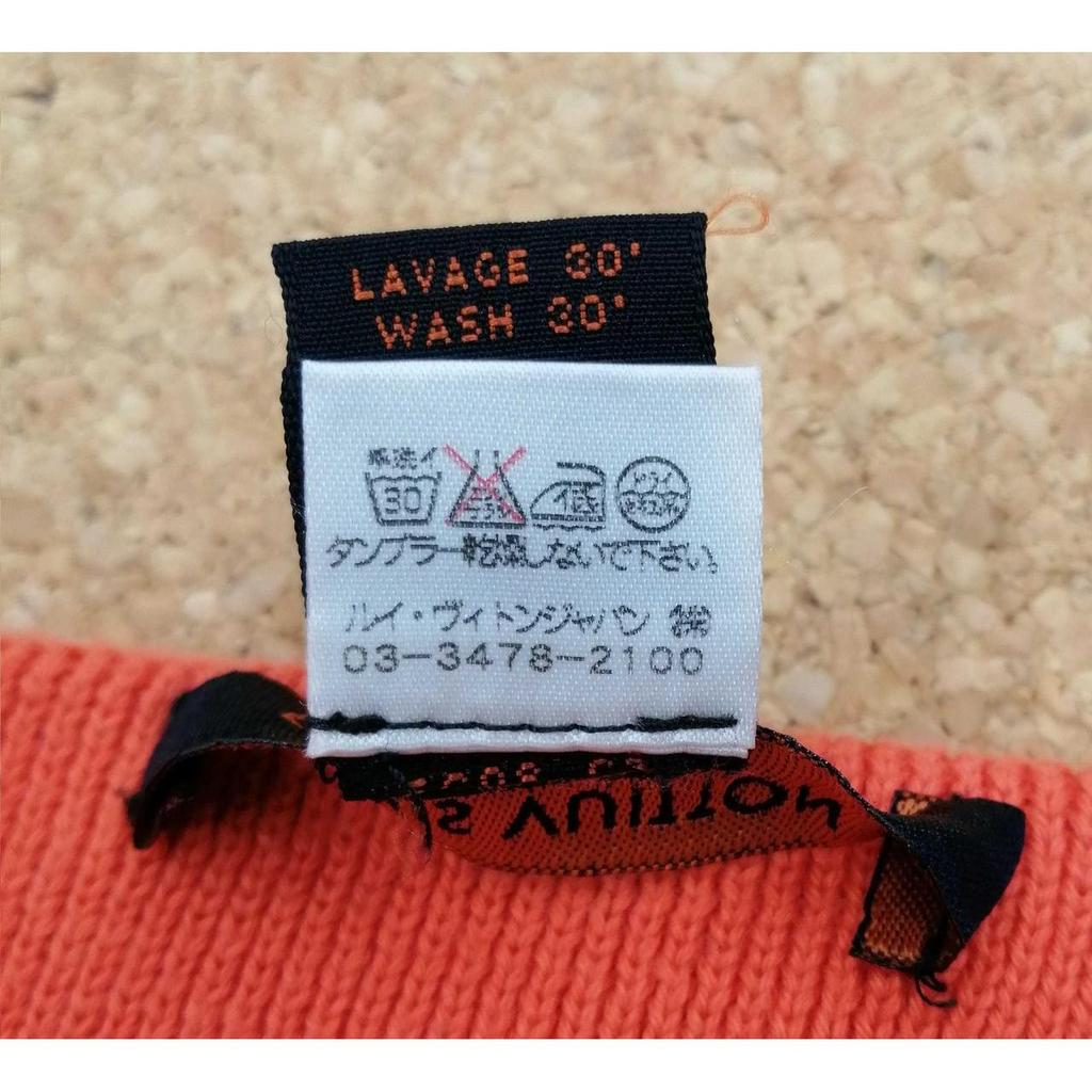 Used LOUIS VUITTON Orange Scarf