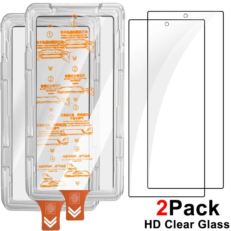 2 шт. Защитное стекло для экрана Samsung Galaxy Z Fold 8 7 6 5, HD, прозрачное, закаленное, с защитой конфиденциальности, с комплектом для установки с автоматическим удалением пыли