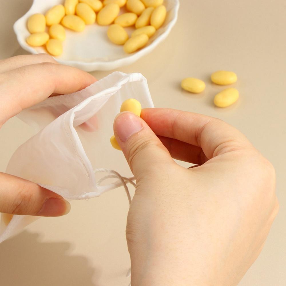 Reusable 200mesh Almond Nut Soy Milk Food Grade Cheesecloth Colander Filter Strainer Bag