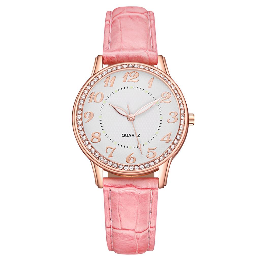Diamond Inlaid Luminous Watch Women's Belt Women's Watch Quartz Watch Watch