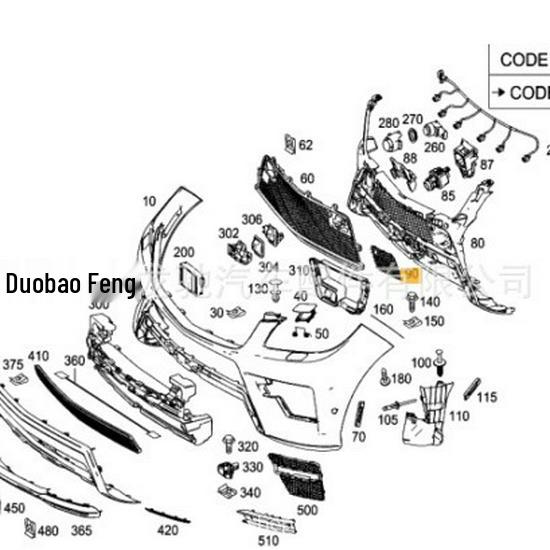 Front Bumper Air Intake Grille for Mercedes-Benz W166 ML/GLE350