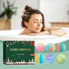Christmas Bath Balls, Bubble Shower Moisturizing Floral Long Lasting, Plant Gentle