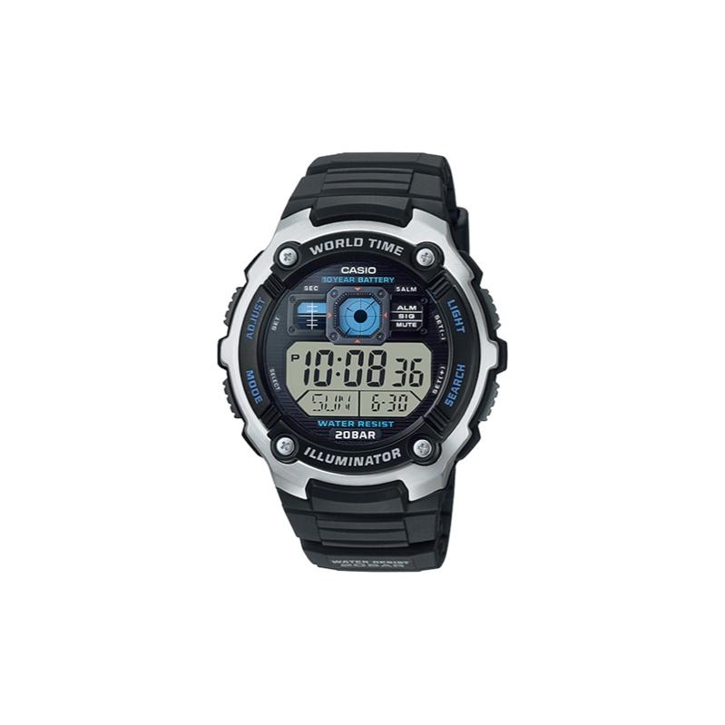 Casio Мужские СЕРЫЕ часы для ПОДРОСТКОВ AE-2000W-1A AE-2000W-1A