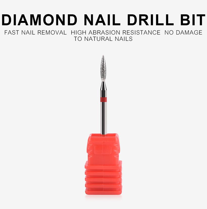 kads 1pc Nail Drill Bit Fine Size Nail Milling Cutter Manicure Tool Nail Gel Polishing Remove Tool