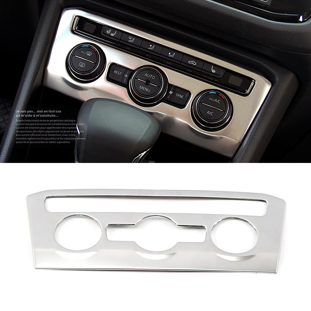 Для Volkswagen VW Tiguan MK2 2017-аксессуары для интерьера из нержавеющей стали, центральная консоль, матовое серебро, украшение