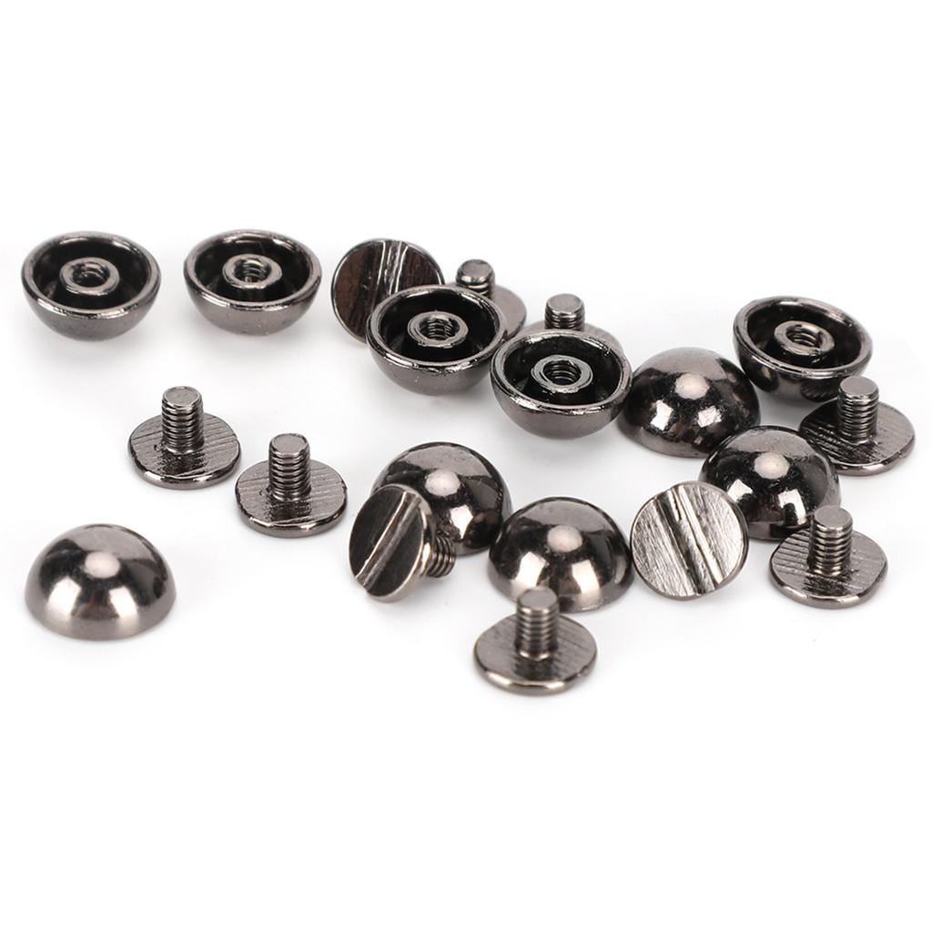 Mushroom Rivets Round Head Screw Dome DIY Stud Buttons for Bag Shoes Clothing Decor
